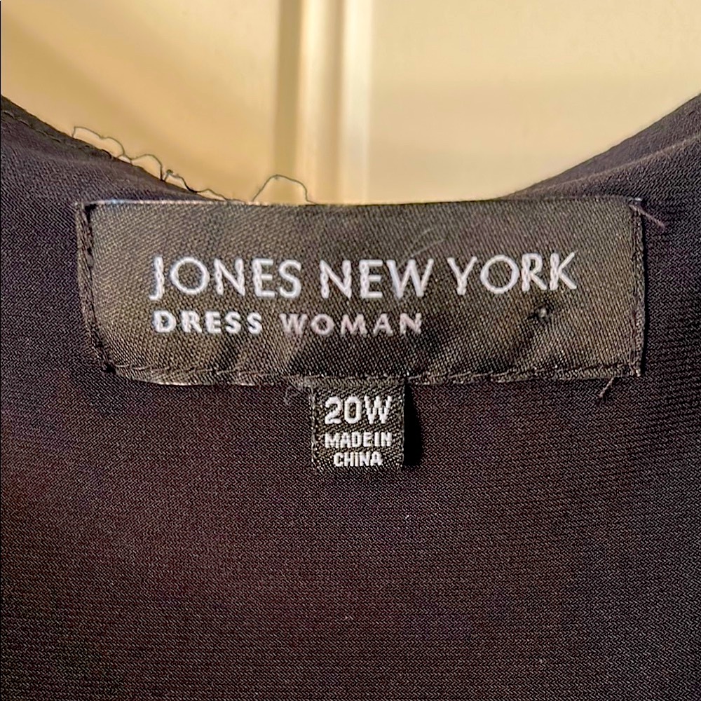 Jones New York Black Midi Dress with Knot Detail - Picture 2 of 7
